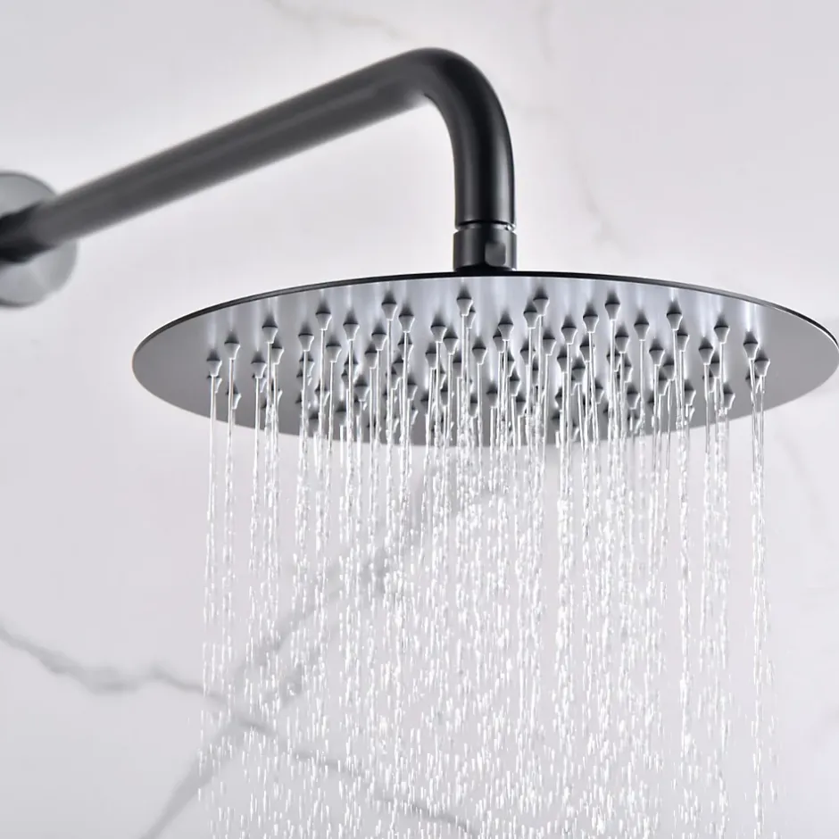 Imex Colonne de Douche Encastrée Anti-Calcaire Black Gun Métal MONZA GPM039/BGM