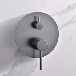 Imex Colonne de Douche Encastrée Anti-Calcaire Black Gun Métal MONZA GPM039/BGM