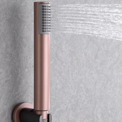 Imex Colonne de Douche Encastrée Anti-Calcaire Gris et Champagne LINE GPD038/GC