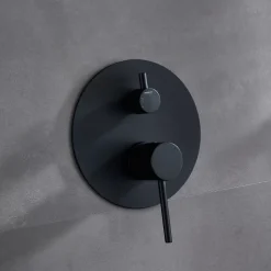 Imex Colonne de Douche Encastrée Anti-Calcaire Noir Mat MONZA GPM039/NG