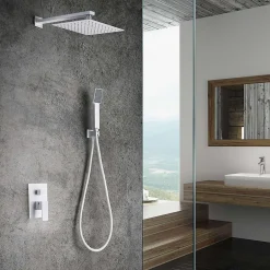 Imex Colonne de Douche Encastrée Anti-Calcaire Blanc Mat DUBLIN GPE006/BL* Colonne De Douche Encastrable