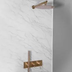 Essebagno Colonne de douche encastrée mécanique cuivre brossé Envol* Colonne De Douche Encastrable
