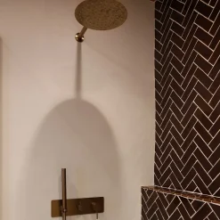 Essebagno Colonne de douche encastrée mécanique cuivre brossé Envol* Colonne De Douche Encastrable