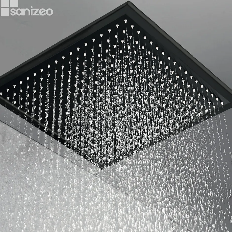 Imex Colonne de Douche Encastrée Anti-Calcaire Noir Mat VOLGA GET015/NG