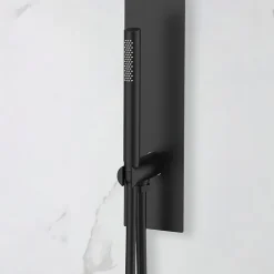 Bellegno Colonne de douche encastrée thermostatique PURA noir mat* Colonne De Douche Encastrable