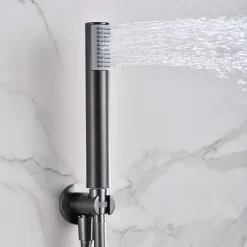 Imex Colonne de Douche Encastrée Thermostatique Anti-Calcaire Black Gun Métal MONZA GTD038/BGM* Colonne De Douche Encastrable