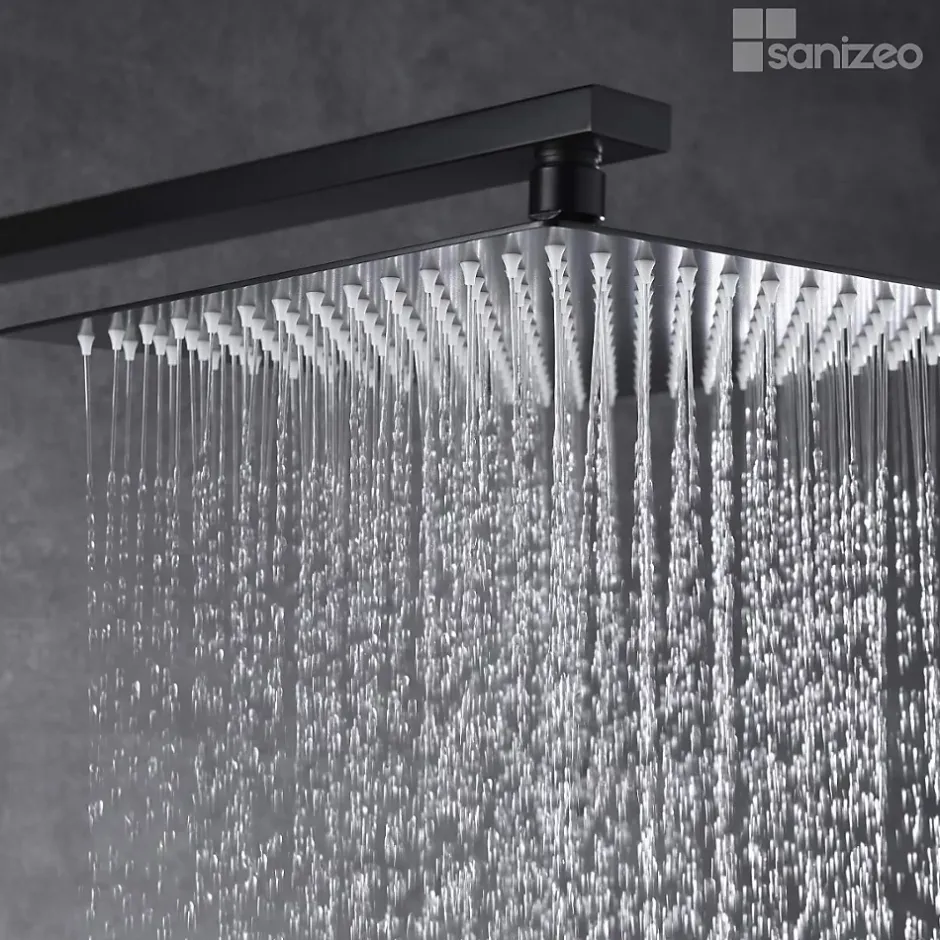 Imex Colonne de Douche Encastrée Anti-Calcaire Noir Mat SUECIA BDC032-6NG* Colonne De Douche Encastrable