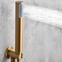 Imex Colonne de Douche Encastrée Thermostatique Anti-Calcaire Or Brossé MONZA GTM039/OC