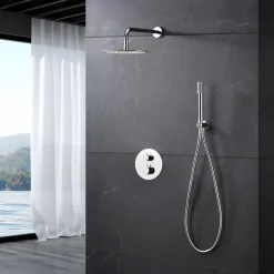 Imex Colonne de Douche Encastrée Thermostatique Anti-Calcaire Chrome MONZA GTM039