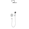 Jacob Delafon Colonne de douche encastrée thermostatique Modulo rond* Colonne De Douche Encastrable