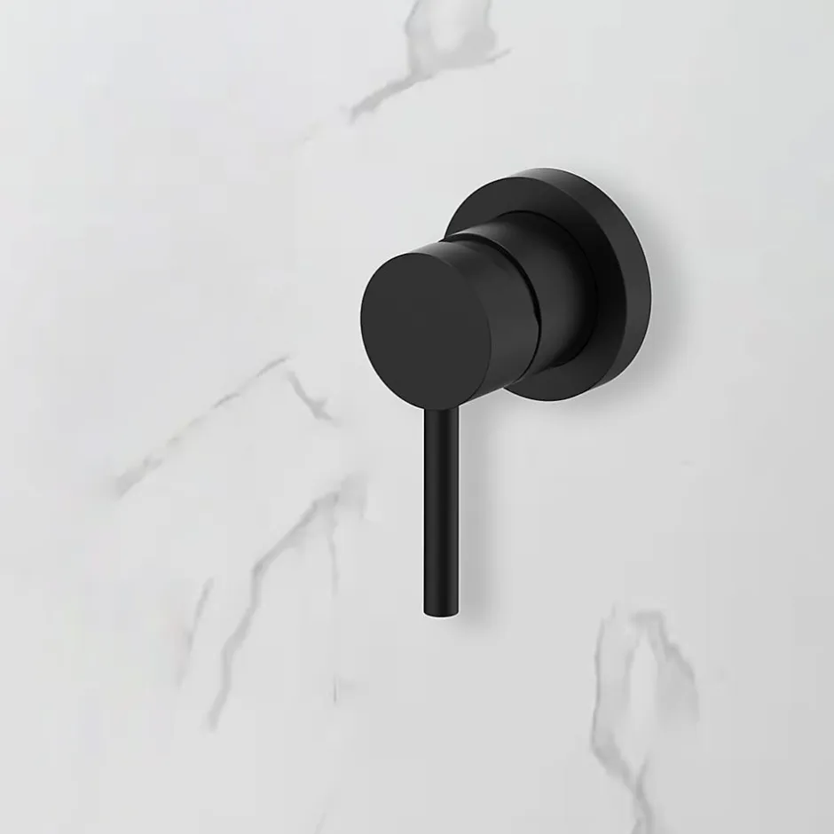 Bellegno Colonne de douche encastrée thermostatique MINIMALISTA noir mat