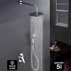 Imex Colonne de Douche Encastrée Anti-Calcaire Chrome OSLO GPE005* Colonne De Douche Encastrable