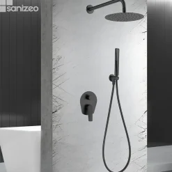 Imex Colonne de Douche Encastrée Anti-Calcaire Noir Mat DELOS GPD055/NG
