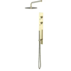 Bellegno Colonne de douche encastrée thermostatique PURA or brossé