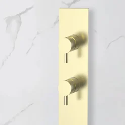 Bellegno Colonne de douche encastrée thermostatique PURA or brossé
