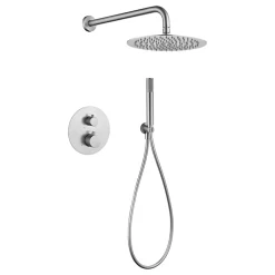 Imex Colonne de Douche Encastrée Thermostatique Anti-Calcaire en Niquel Brossé MONZA GTM039/NQ* Colonne De Douche Encastrable