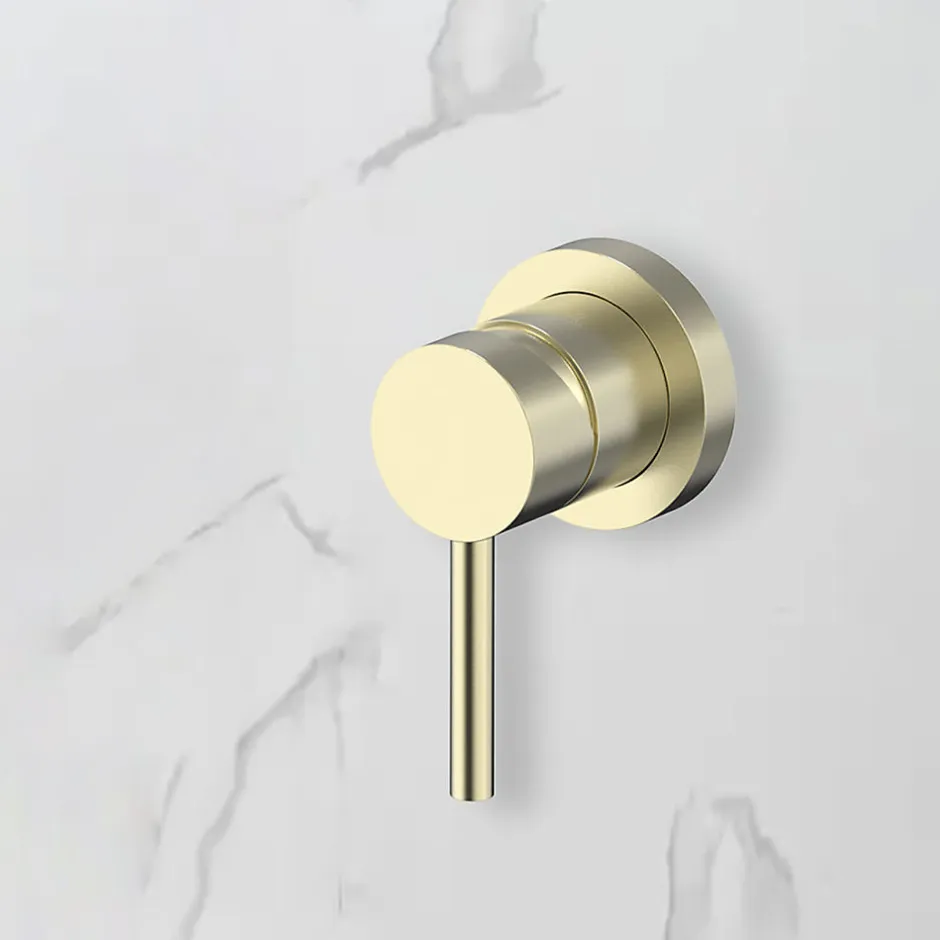 Bellegno Colonne de douche encastrée thermostatique MINIMALISTA or brossé* Colonne De Douche Encastrable