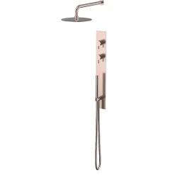 Bellegno Colonne de douche encastrée thermostatique PURA cuivre brossé