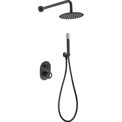 Imex Colonne de Douche Encastrée Anti-Calcaire Noir Mat OLIMPO GPC033/NG