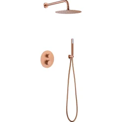 Imex Colonne de Douche Encastrée Thermostatique Anti-Calcaire Or Rose Cuivré MONZA GTD038//ORC* Colonne De Douche Encastrable