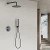 Imex Colonne de Douche Encastrée Thermostatique Anti-Calcaire Black Gun Métal NAPOLES GTN047/BGM