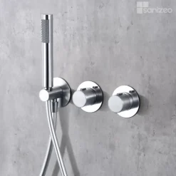 Imex Colonne de Douche Encastrée Thermostatique Anti-Calcaire Chrome ASSEN GTA052* Colonne De Douche Encastrable