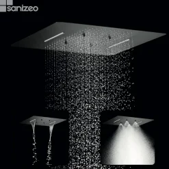 Imex Colonne de Douche Encastrée Anti-Calcaire Noir Mat SUMATRA GTS019-P/NG* Colonne De Douche Encastrable