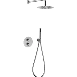 Imex Colonne de Douche Encastrée Thermostatique Acier Inoxydable Intérieur / Extérieur MOSCU GTK034* Colonne De Douche Encastrable
