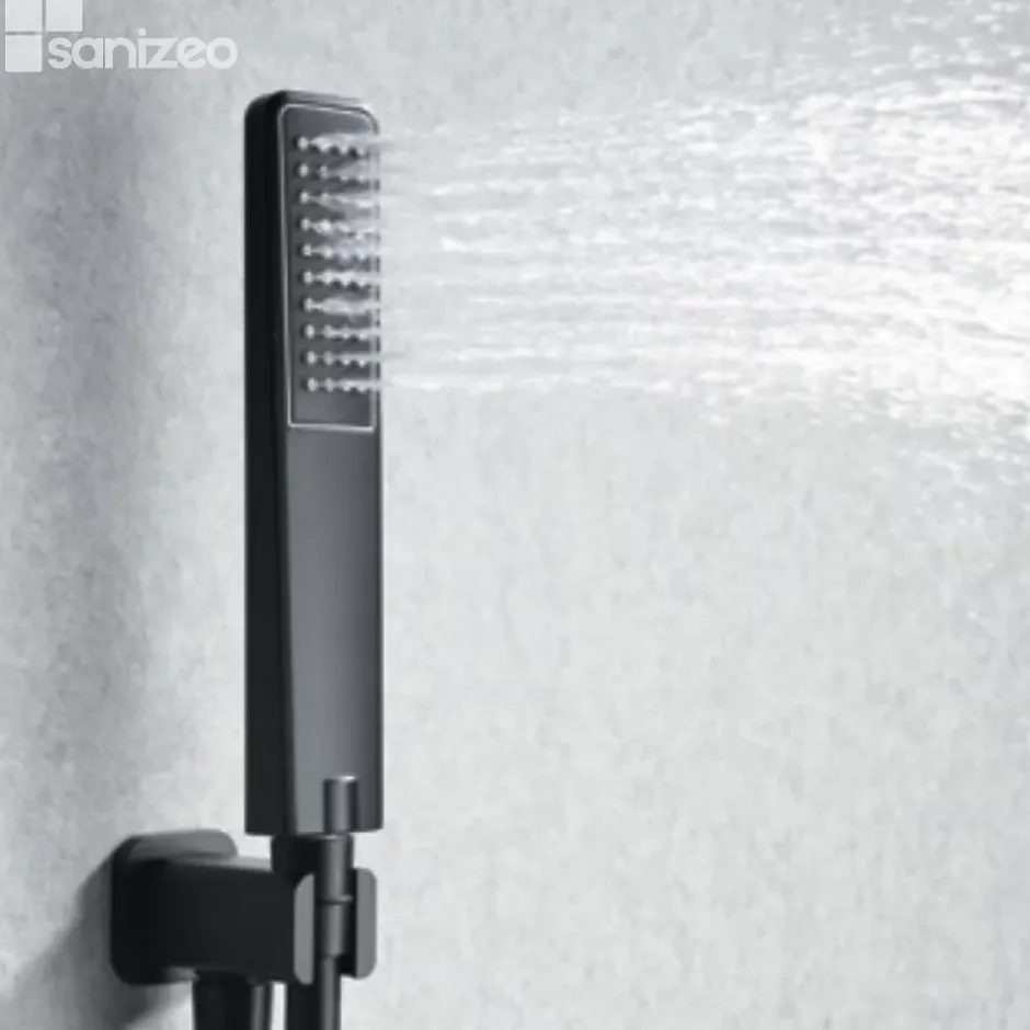 Imex Colonne de Douche Encastrée Thermostatique Anti-Calcaire Noir Mat MADEIRA GTM021/NG