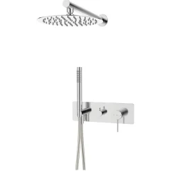 Essebagno Colonne de douche encastrée mécanique chrome Envol* Colonne De Douche Encastrable