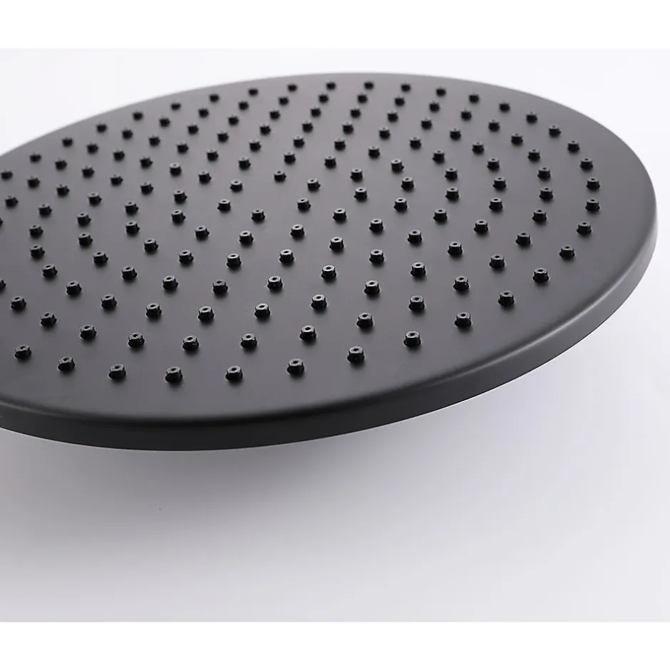 Bellegno Colonne de douche encastrée thermostatique CORPOSA noir mat* Colonne De Douche Encastrable