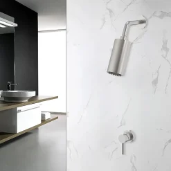 Bellegno Colonne de douche encastrée thermostatique MINIMALISTA acier brossé