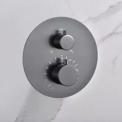 Imex Colonne de Douche Encastrée Thermostatique Anti-Calcaire Black Gun Métal MONZA GTM039/BGM* Colonne De Douche Encastrable