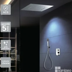 Imex Colonne de Douche Encastrée Anti-Calcaire Chrome SUMATRA GTS019-P