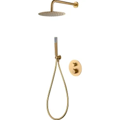 Imex Colonne de Douche Encastrée Thermostatique Anti-Calcaire Or Brossé GENOVA GTG053/OC
