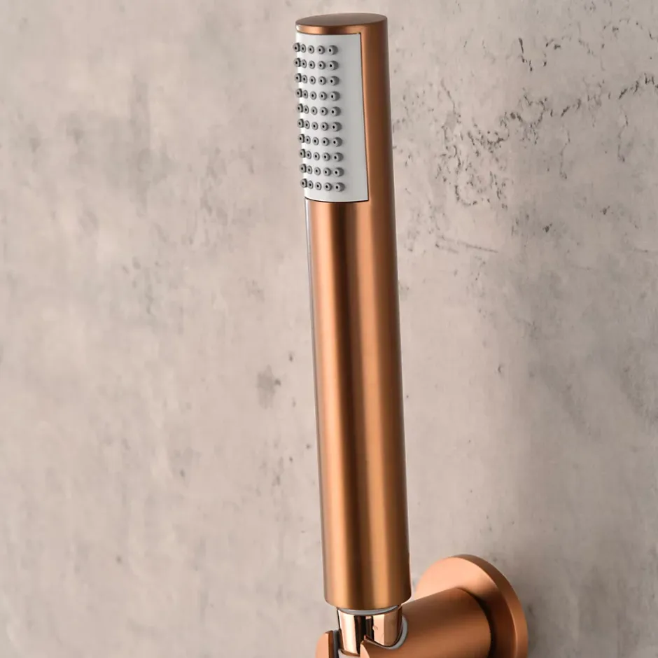 Imex Colonne de Douche Encastrée Thermostatique Anti-Calcaire Or Rose Cuivré MONZA GTM039/ORC* Colonne De Douche Encastrable