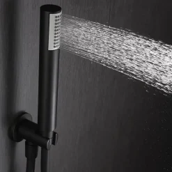 Imex Colonne de Douche Encastrée Thermostatique Anti-Calcaire Noir Mat IMONZA GTD038/NG