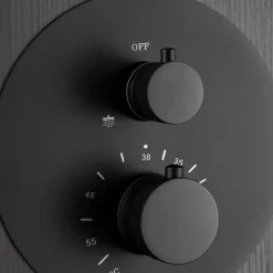 Imex Colonne de Douche Encastrée Thermostatique Anti-Calcaire Noir Mat IMONZA GTD038/NG