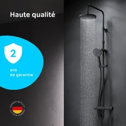 Am.Pm Europe Colonne de douche et bain baignoire thermostatique Système de douche avec mitigeur thermostatique Noir, F07XA422 X-Joy AM.PM* Colonne De Douche Thermostatique