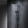 Am.Pm Europe Colonne de douche et bain baignoire sans batterie Système de douche Pommeau de douche, Noir, F07TA022 Hit AM.PM