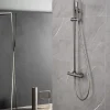 Imex Products Colonne de douche externe CURVED Mitigeur monocommande Canon de fusilChroméNoir matCanon de fusilOr brosséOr rose brossé Colonne* Colonne De Douche Encastrable