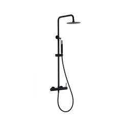 Imex Products Colonne de douche externe CURVED Mitigeur monocommande Canon de fusilChroméNoir matCanon de fusilOr brosséOr rose brossé Colonne* Colonne De Douche Encastrable