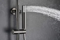 Imex Products Colonne de douche externe CURVED Thermostatique Canon de fusilChroméNoir matCanon de fusilOr brosséOr rose brossé Colonne de douc* Colonne De Douche Encastrable