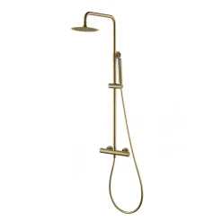 Imex Products Colonne de douche externe CURVED Thermostatique Canon de fusilChroméNoir matCanon de fusilOr brosséOr rose brossé Colonne de douc* Colonne De Douche Encastrable