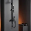 Imex Products Colonne de douche externe CURVED Mitigeur monocommande Noir (mat)ChroméNoir matCanon de fusilOr brosséOr rose brossé Colonne de d* Colonne De Douche Encastrable