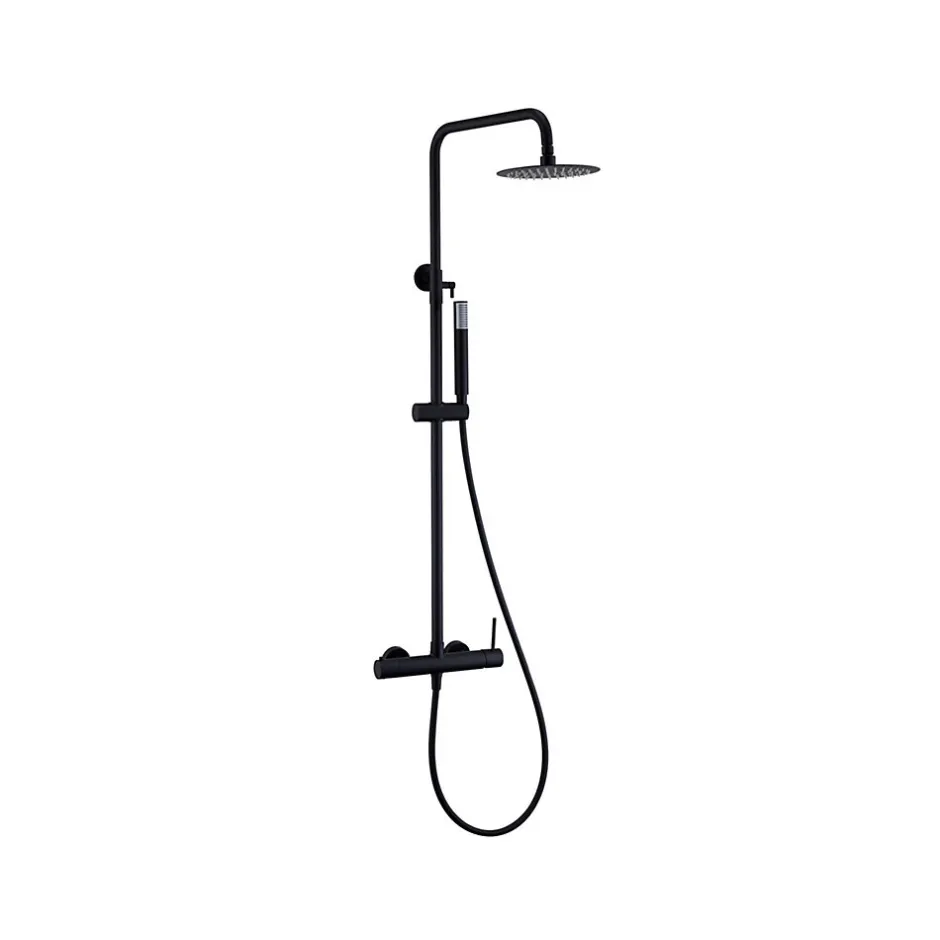Imex Products Colonne de douche externe CURVED Mitigeur monocommande Noir (mat)ChroméNoir matCanon de fusilOr brosséOr rose brossé Colonne de d* Colonne De Douche Encastrable