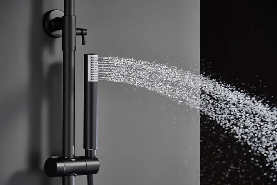 Imex Products Colonne de douche externe CURVED Mitigeur monocommande Noir (mat)ChroméNoir matCanon de fusilOr brosséOr rose brossé Colonne de d* Colonne De Douche Encastrable