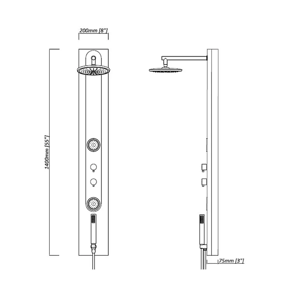 Distribain Colonne de douche hydromassante GS009 -