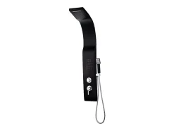 Vente-unique Colonne de douche hydromassante - noire - 20 x 132 cm - KOURBEA* Colonne De Douche Mécanique
