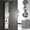 Auralum Max Colonne de Douche Hydromassante Panneau de douche Chromé en Inox Laiton Murale Système de Douche Digitale Multifonctionnel* Colonne De Douche Hydromassante